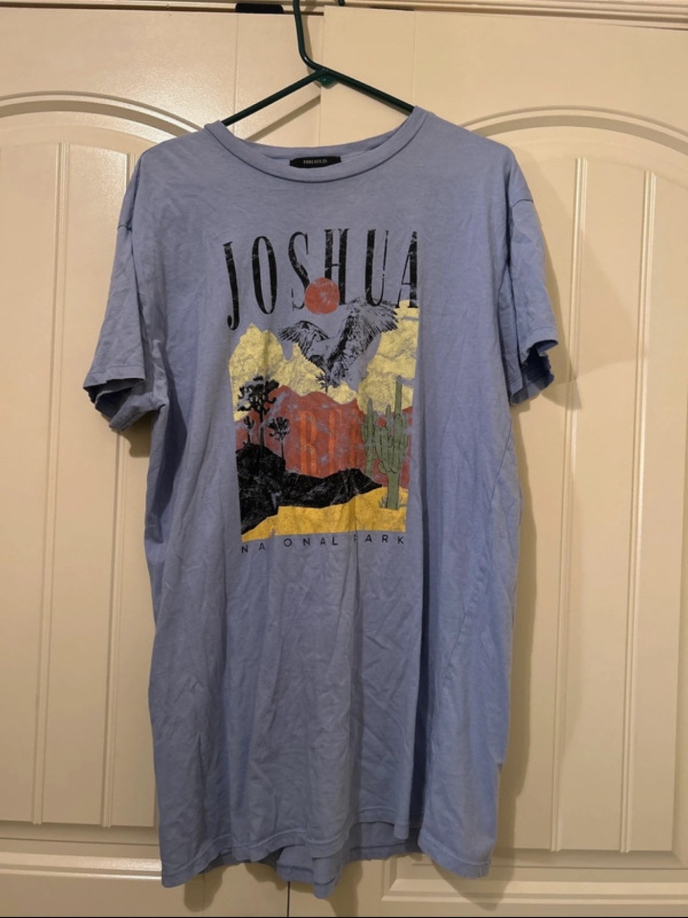 Joshua Tree Graphic Tee dress - Light Blue